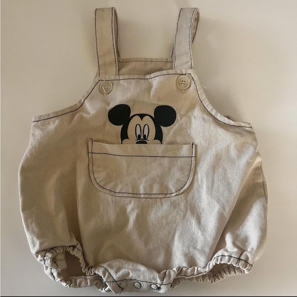 Aziel and Luca Mickey Mouse romper